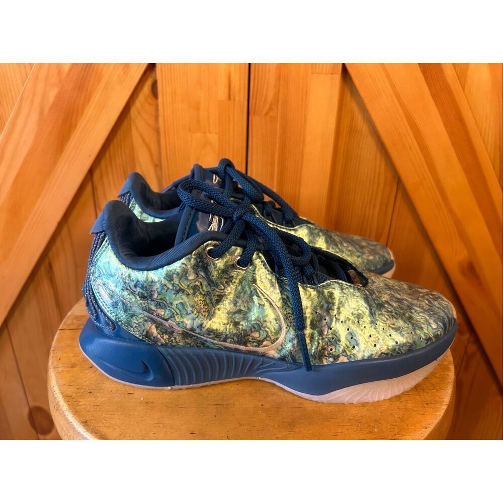 Nike LeBron 21 XXI Abalone Blue Green Men’s Size 6 Sneakers FN0708-400